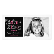 311-Love & Kisses Valentines Funky Card Photo Cards