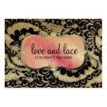 311 Love Lace - Pink Platter Metallic Paper Business Card Template