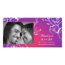 311-Lush Purple Radiance Save the Date Photo Card