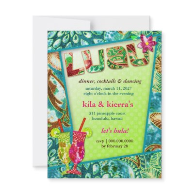 311 Lushious Luau Invitation by Jill311