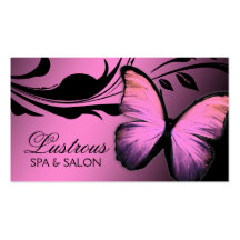 311 Lustrous Butterfly Pink Pout Business Cards