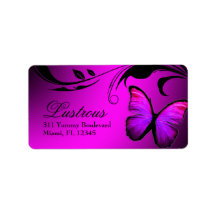 311 Lustrous Butterfly Pink Purple Label