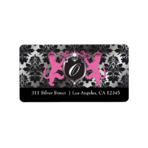 311 Luxe Lion Heraldry Pink Labels