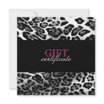 311-Luxuriously Leopard Certificate Personalized Invitation