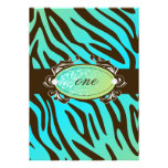 311-Luxuriously Oceanic Zebra Invitation