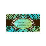 311-Luxuriously Oceanic Zebra Label