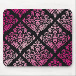 311-Luxuriously Pink Damask Mouse Pad
