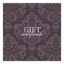 311 Luxuriously Purple Grey Certificate Custom Invites
