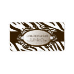 311-Luxuriously White Chocolate Zebra Label