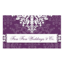 311-Miss Frou Frou | Eggplant Business Card Template