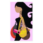 311-Monica High Fashionista Pink Business Card