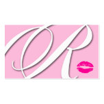 311-Monogram R Kiss Business Cards