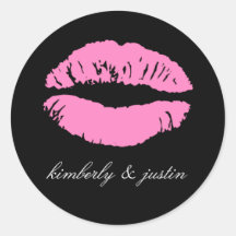 311-Oh Just Kiss it! | Black Round Stickers