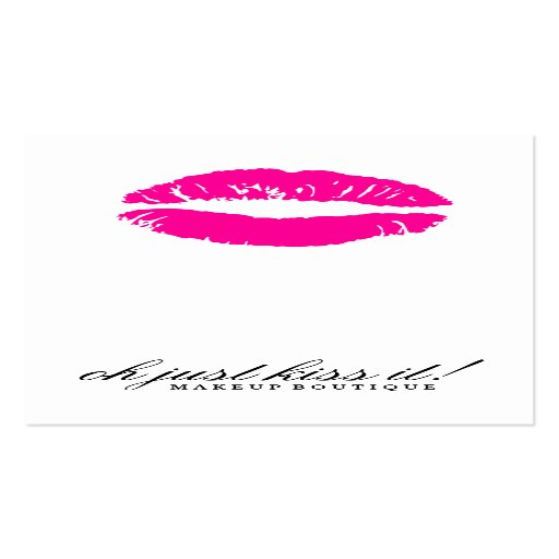 311-Oh Just Kiss it! Hott Pink Business Cards