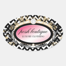 311 Opulent Gold Chevron Pink Sticker