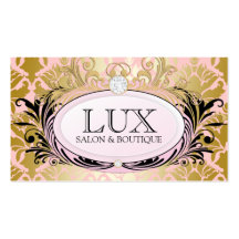 311 Opulent Gold Pink Business Cards