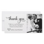 311 Ornate Thank You Photo Card with Heart