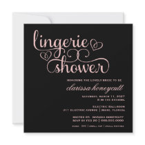 311 Peach Lux Pink Bridal Shower Custom Invite