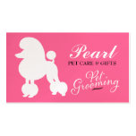 311 Pearl the Poodle Pet Grooming Business Card Templates