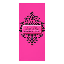 311-Pink Blast Hot Pink Damask Rack Card