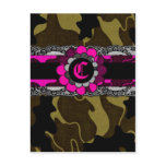 311-PINK CAMO BACHELORETTE | LINGERIE POSTCARD