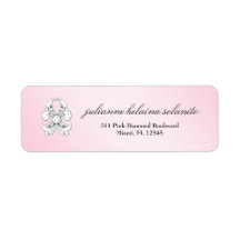 311-Pink Diamond De Luxe Return Address Label
