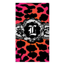 311-PINK FIRE LEOPARD & LACE