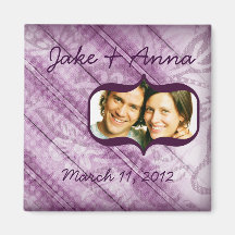 311-PLUSH PURPLE SAVE THE DATE FRIDGE MAGNETS