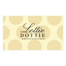 311-POLKA DOTTED STARS BLACK BUSINESS CARD TEMPLATE
