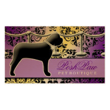 311 Posh Pet Purple Business Cards