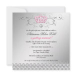 311-Queen for a Day | Faux Silver Custom Invitations
