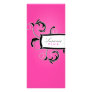 311-Roxy Black & Pink Personalized Rack Card