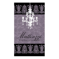 311-ROYAL PURPLE CHANDELIER  DAMASK