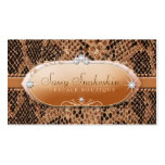 311-Sassy Snakeskin Business Card Template