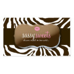 311-Sassy Sweets Zebra Business Card
