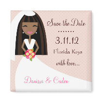 311-SAVE THE DATE AFRICAN AMERICAN BRIDE