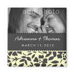 311-SAVE THE DATE LEMON CREAM magnets