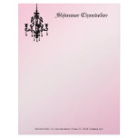 311-Shimmer Chandelier Pink 2 Letterhead Template