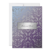 311-Silver Divine | Hydrangea Custom Invitation