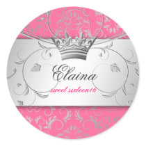 311-Silver Divine | Luscious Pink Sticker