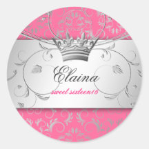 311-Silver Divine | Luscious Pink Sticker