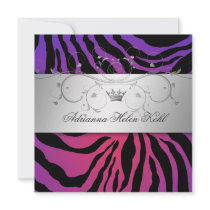 311-Silver Divine Purple Radiance Zebra Lingerie Custom Announcement