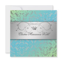 311-Silver Divine Turquoise Lime Sweet 16