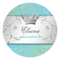 311-Silver Divine | TurquoiseLime Sticker