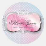 311 Silver Spoon | Baby Boutique Round Stickers