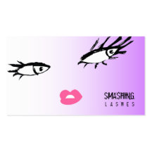 311-Smashing Lash Damask Purple Craze Business Card
