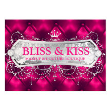 311 Snow Bliss Blush Tuft Metallic Business Card