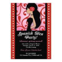 311-Spanish Hen Party Invitations