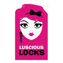 311 Star Face Deux Pink Hair Appointment Card Business Card