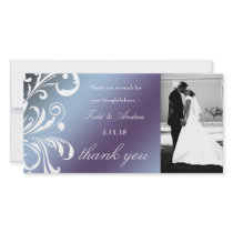 311-Swanky Swirls Thank You Photo Card Hydrangea